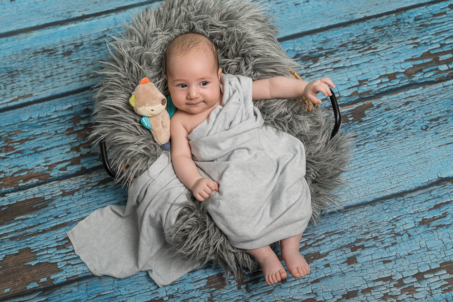 Familienshooting - verschmitztes Grinsen